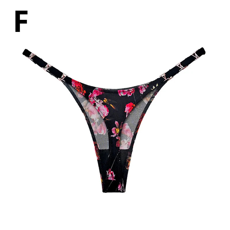 G-string Underwear For Women Panties Low-rise Cotton Thongs Sexy Lingerie Bikini G String Leopard Women's Thong Seamless Briefs