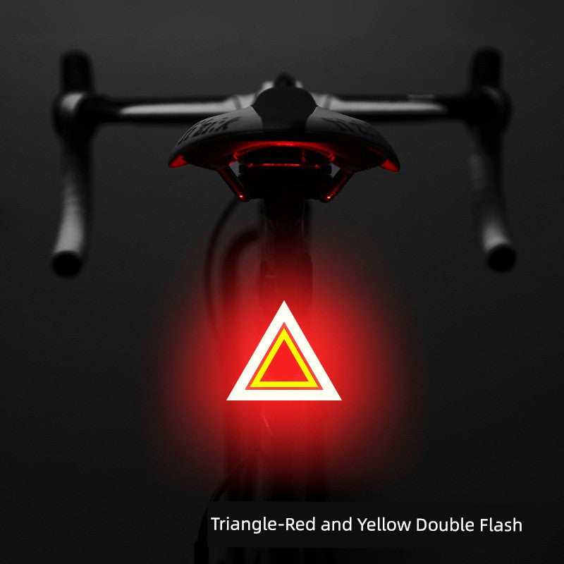 Mountain Bike Night Travel Taillight Night Riding Lights Road Bike Adapted to Giant Heart Taillight Warning Creative