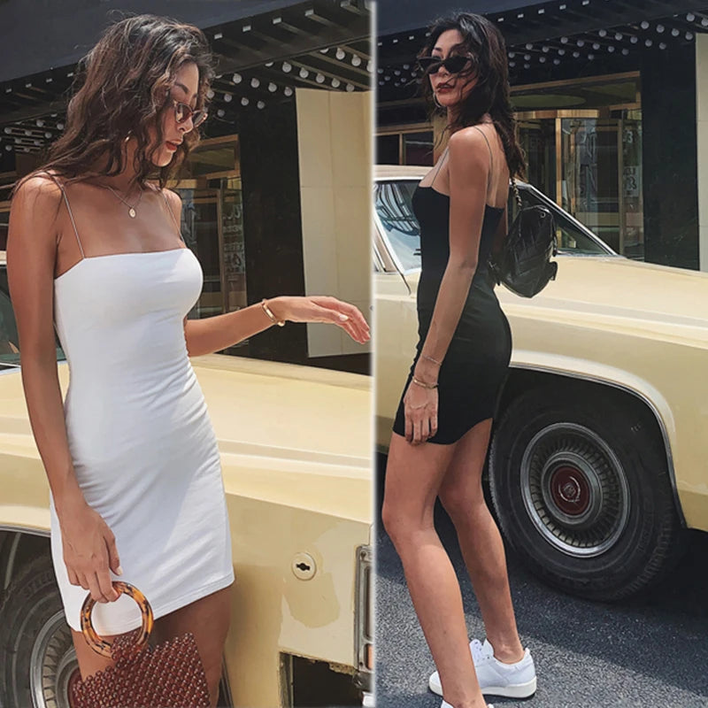 Sexy Solid Strapless Sleeveless Patchwork Bodycon Dress 2022 New Fashion Elegant Senior Club Summer Party Slim Sexy Mini Dress