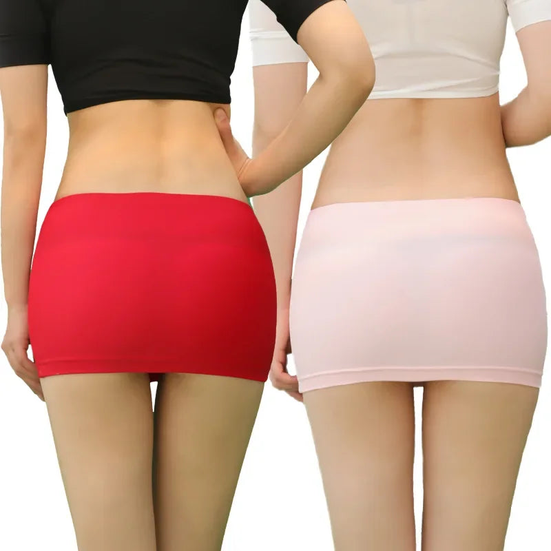 New Micro Mini Skirts Summer Sexy Girls Skirts Fashion Slim Party Skirt Tight Mini Skirts Office Solid Hip Short Skirt