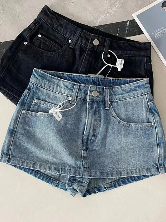 High Quality Denim Skirt New Design Women's Vintage Classical Bottoms Spring Summer Cozy A-Line Skirt 2000s Aesthetic Clubwear