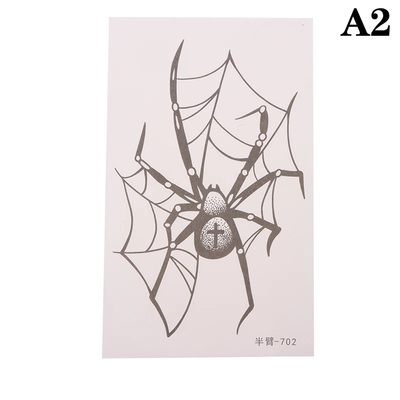 Herbal Tattoo Stickers Spider Web Temporary Tattoos Lasting Punk Cobweb Fake Tattoo Cheap Goods Festival Art Man Tattoo Sticker