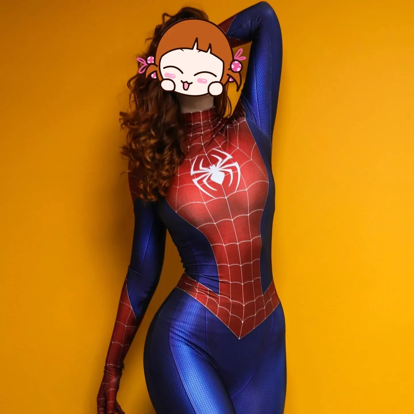 Woman Girls PS4 Game Spiderman Superhero Cosplay Costume Halloween Bodysuit Zentai Suit Adult  Jumpsuit