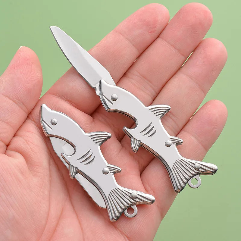 Mini small sharp knife,outdoor portable self-defense detachable express keychain pendant folding knife,EDC multifunctional knife