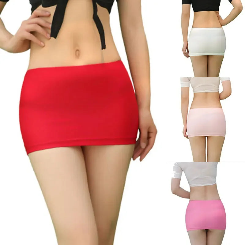 New Micro Mini Skirts Summer Sexy Girls Skirts Fashion Slim Party Skirt Tight Mini Skirts Office Solid Hip Short Skirt