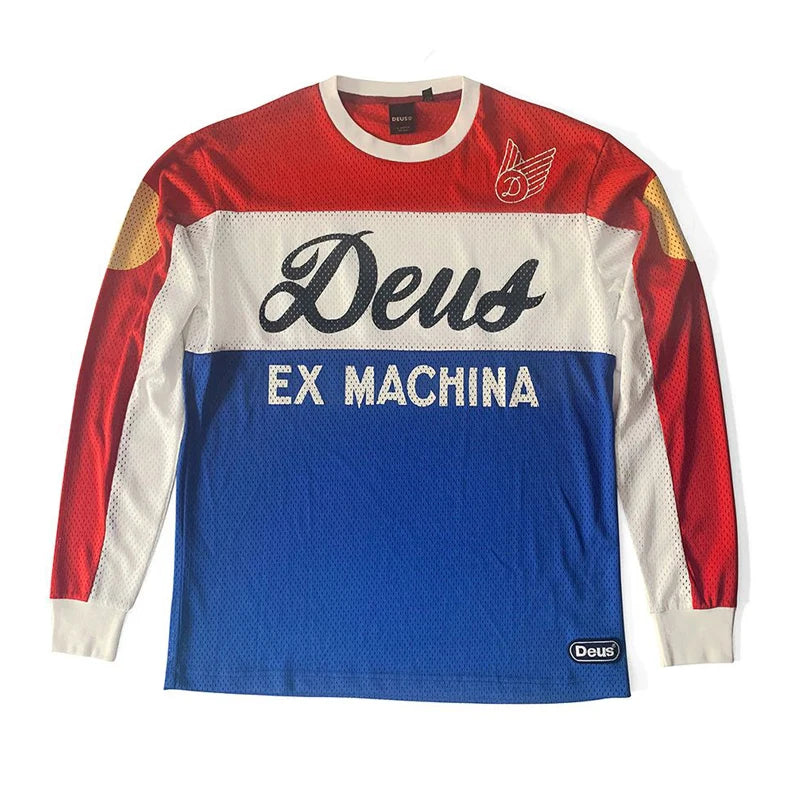 DEUS EX MACHINA 2024 Novas roupas de motocicleta Camisa enduro DH Motocross Jerseys Off Road Bike downhill Jersey ciclismo camiseta MTB