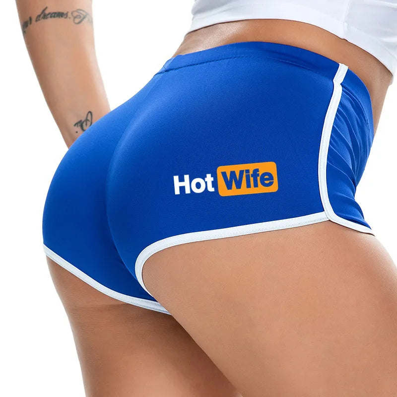 Sexy Hot Wife Panties Hot Pants for Girls New Womens Shorts Sexy Female Lingerie Stretch Sports Shorts Yoga Pants Home Underwear