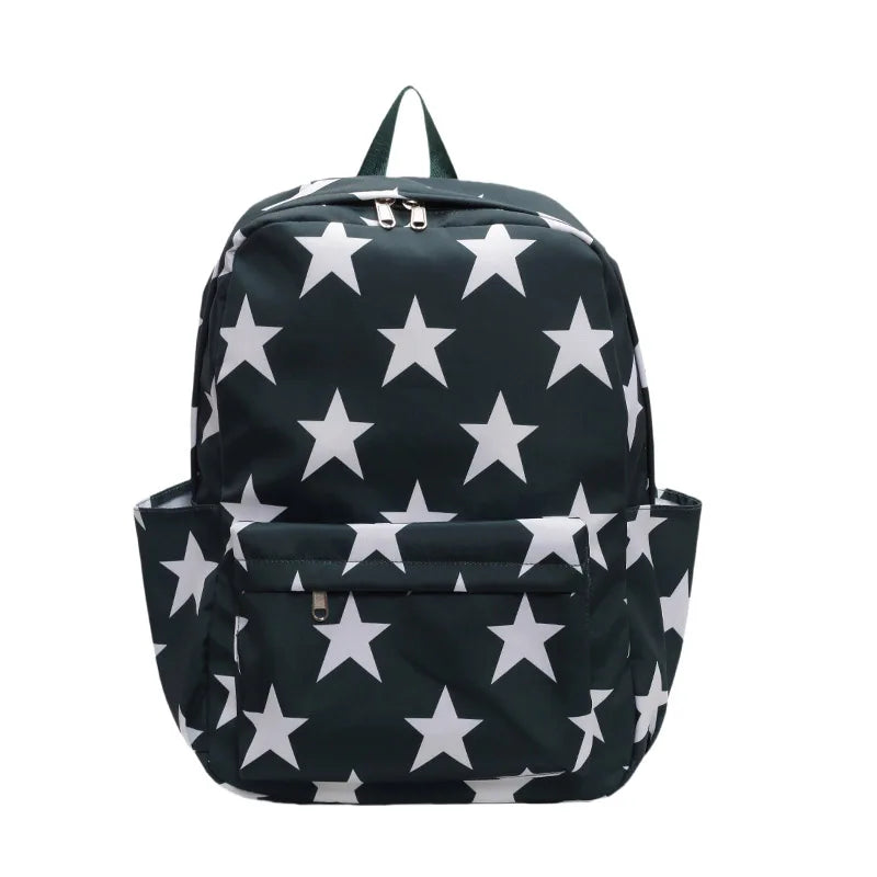 Large Capacity Stars Backpacks American Style School Bags Strong And Stain-resistant Leisure And Travel Bags Child's Book Bags