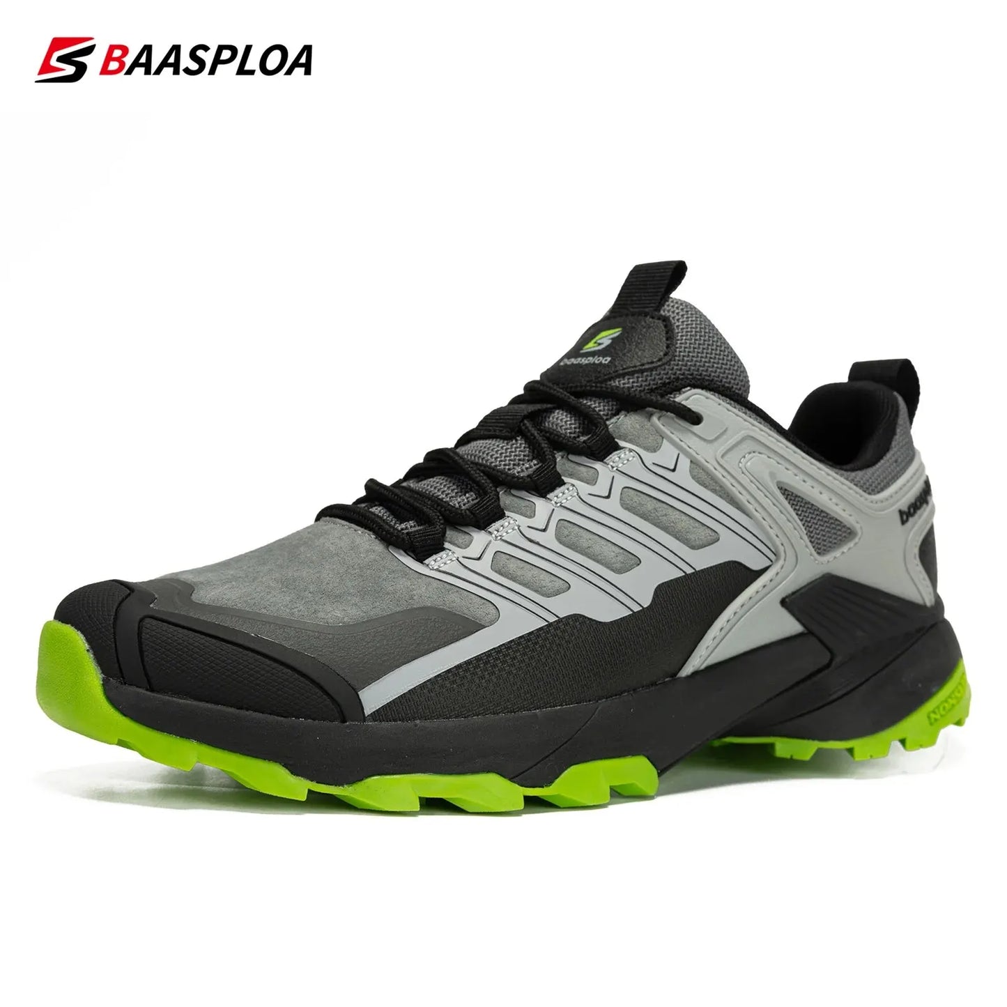 Baasploa Men Hiking Shoes Waterproof Outdoor Sneakers for Men Casual Sneakers Anti-Skid Wear-Resistant Male Shoes New Fashion