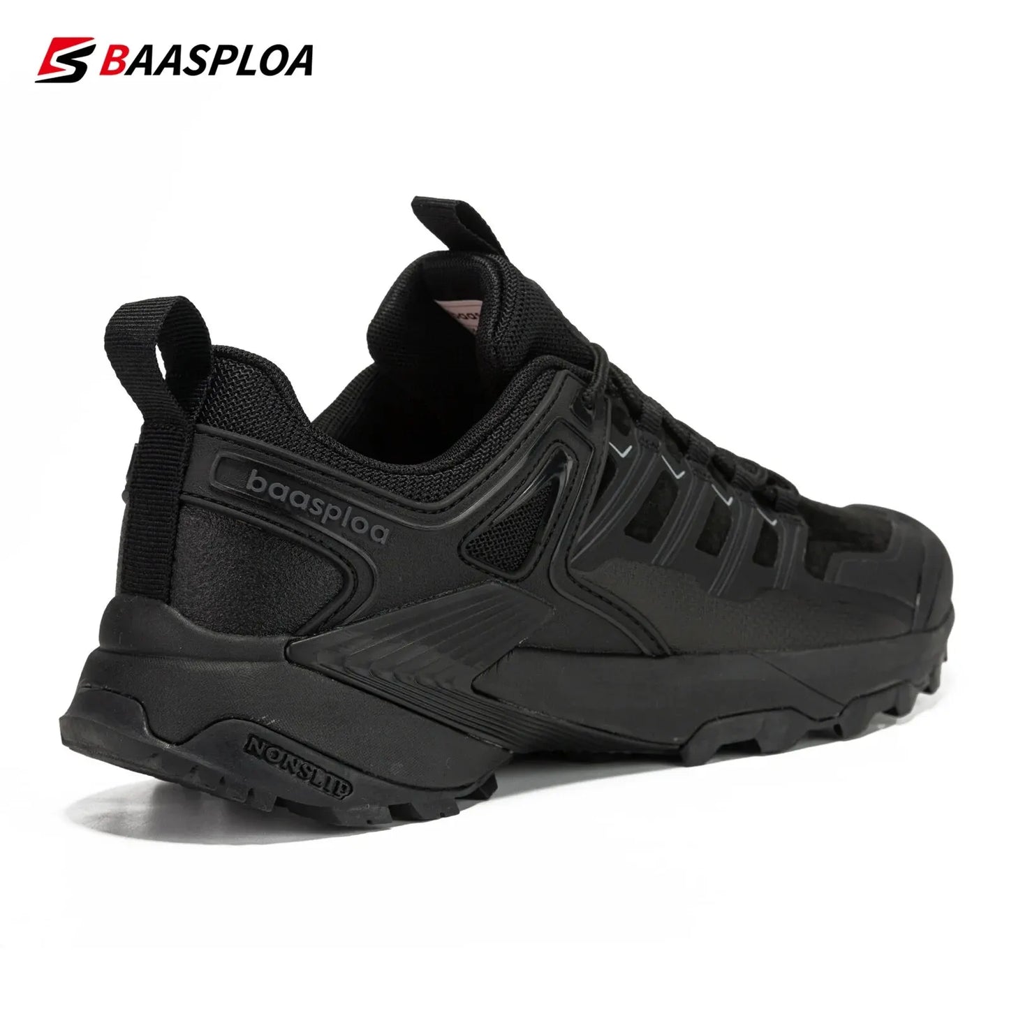 Baasploa Men Hiking Shoes Waterproof Outdoor Sneakers for Men Casual Sneakers Anti-Skid Wear-Resistant Male Shoes New Fashion