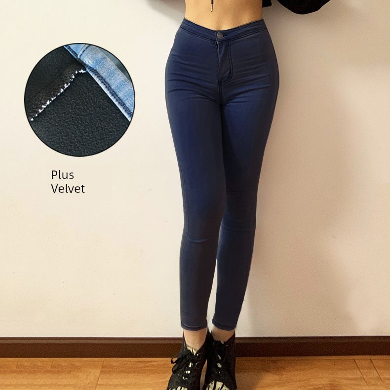 INS Internet Celebrity Fashion Peach Hip Pants Fitness Yoga Pants Women Outwear High Waist Hip Lift Spring/Summer Skinny Hip Raise Denim