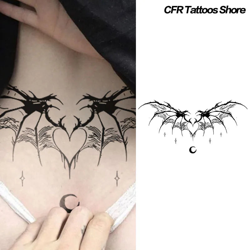 Spider Love Herb Juice Tattoo Stickers Temporary Tattoos Fake Tatto Sexy Hotwife Belly Succubus Waterproof Wholesale Cool Stuff