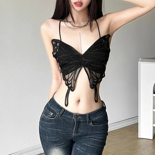 New Women's Solid Color Slim Fit Street Fashion Suspender Sexy Backless Vest for Women