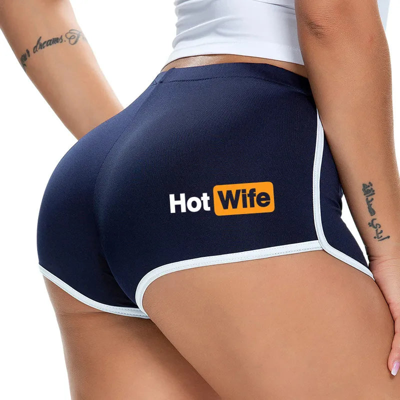 Sexy Hot Wife Panties Hot Pants for Girls New Womens Shorts Sexy Female Lingerie Stretch Sports Shorts Yoga Pants Home Underwear