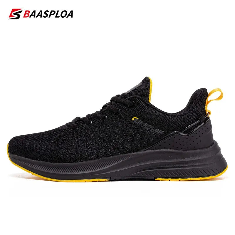 2023 Baasploa Men Running Shoes Lightweight Sport Shoes Mesh Breathable Casual Sneakers Non-Slip Outdoor for Men New Arrival