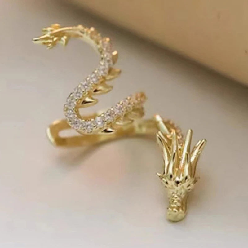 Fashion Irregular Dragon Ear Bone Clip No Piercing Clip Earrings For Women Men Jewelry Party Accessries Gift