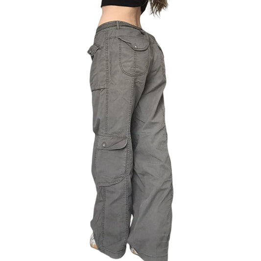 Calças de streetwear para meninas com zíper, cintura alta, design de algodão macio para mulheres, namorada, filha, amigas