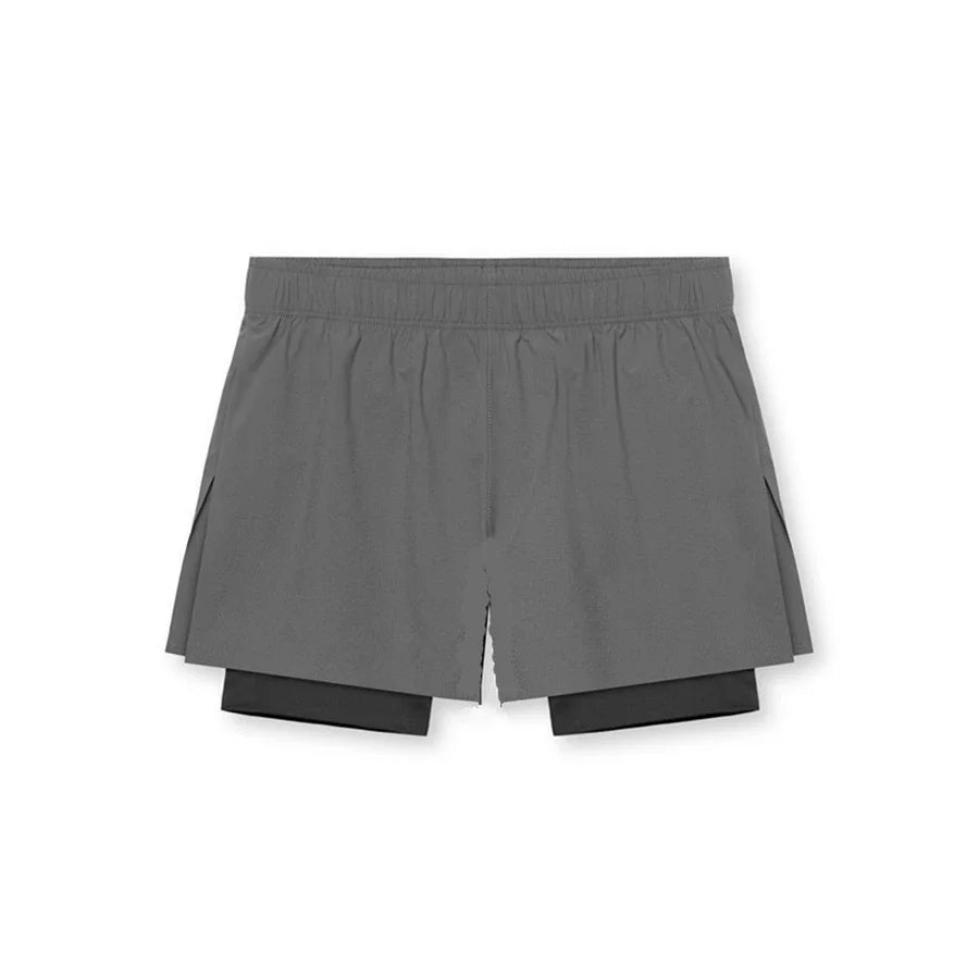 calças de moletom Treino de academia Novos shorts para o verão 2 em 1 Shorts de corrida masculinos de praia de secagem rápida