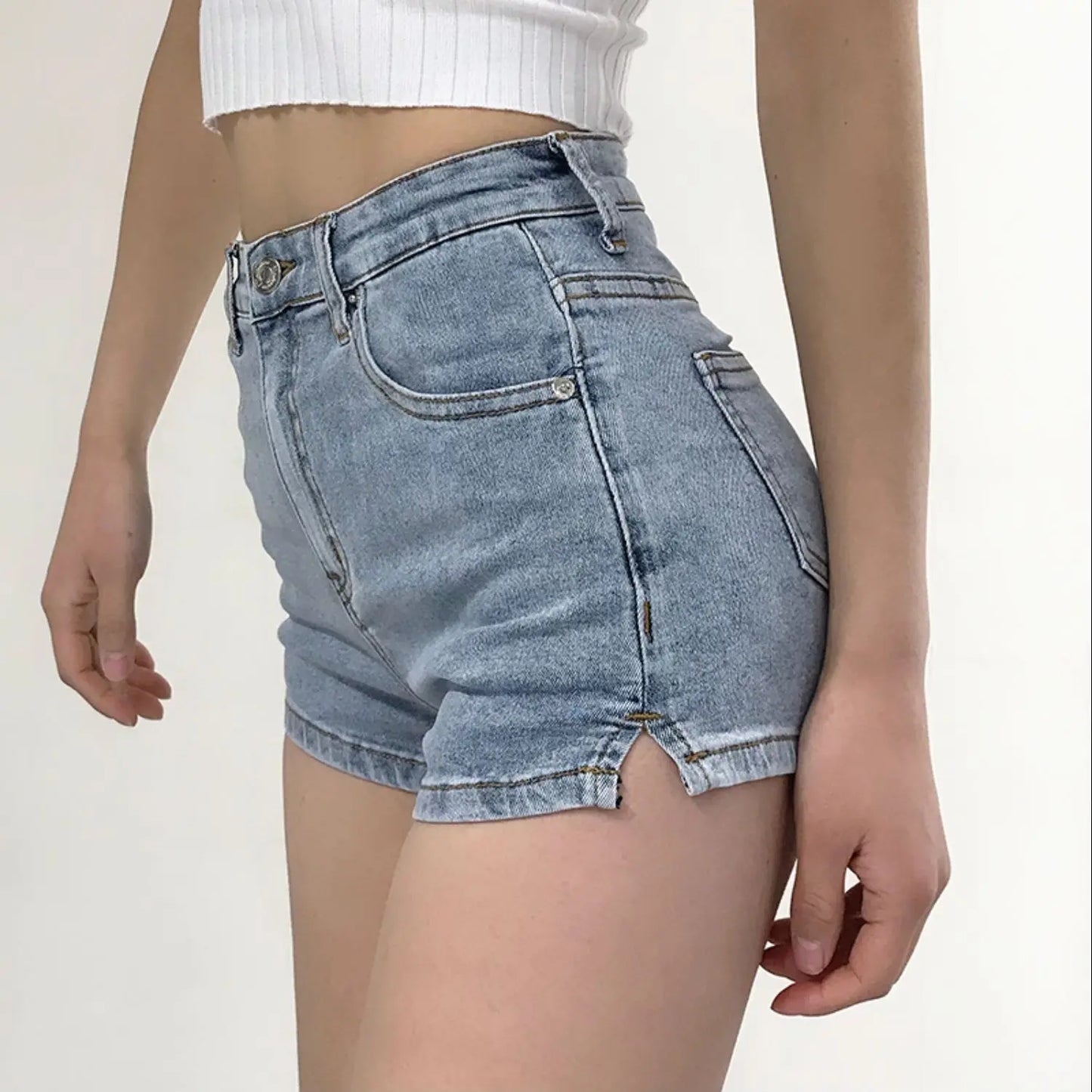 Short Pants For Women To Wear Jeans Tight Sexy Womens Shorts Denim Skinny Mini Booty Pole Dance Elasticty Offer Stylish XL