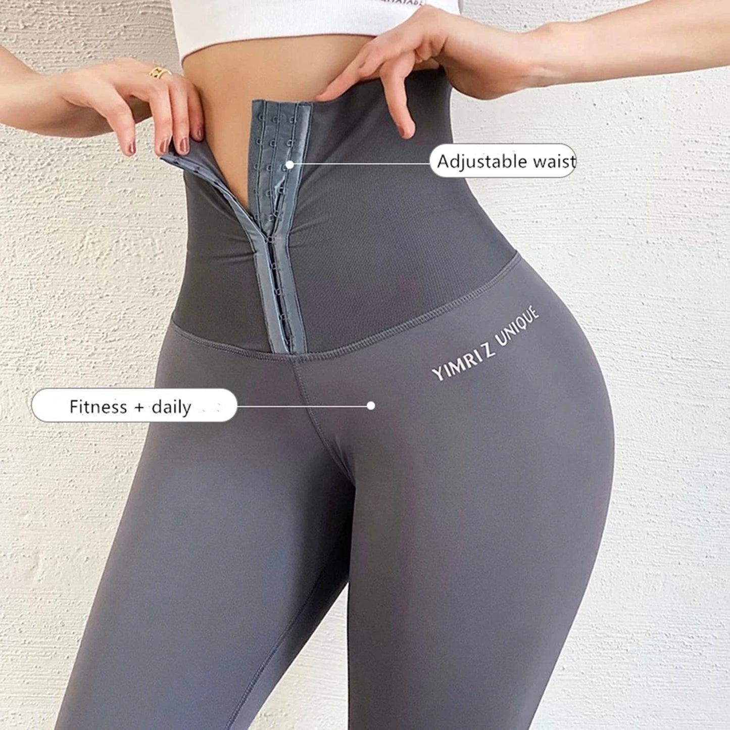 Corset Fitness Leggings Women's Gym Training Jogging Sports Yoga Pants High Waist Elastic Sportswear Tummy Control Sexy Trousers