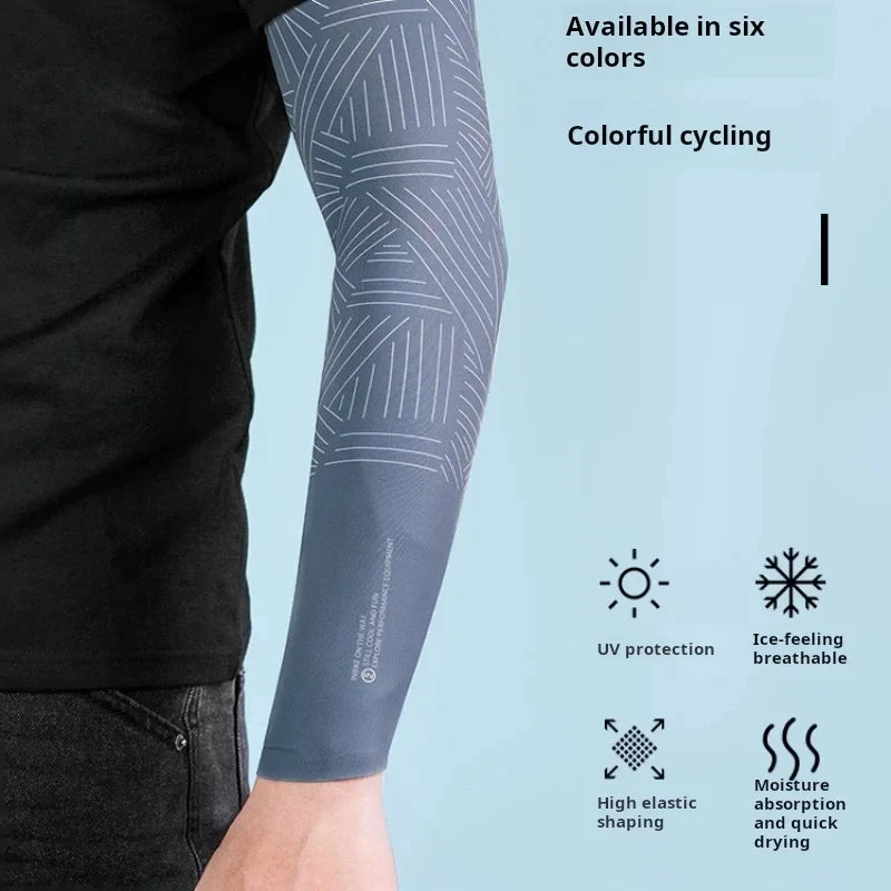 Inbike Arm Sleeve Sunscreen Breathability Sports Protection High Elasticity Bicycle Sleeves Cycling Sleeves Man Uv Protection