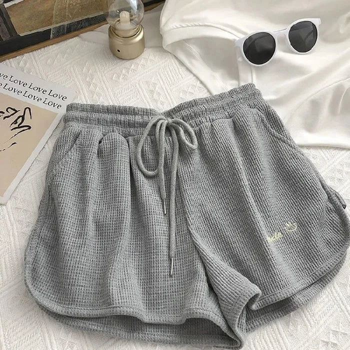 Casual Loose-Fit Hong Kong Style Women's Shorts Summer New Arrival A- Line Wide Leg Home Workout Pants Ins Trendy Fashion