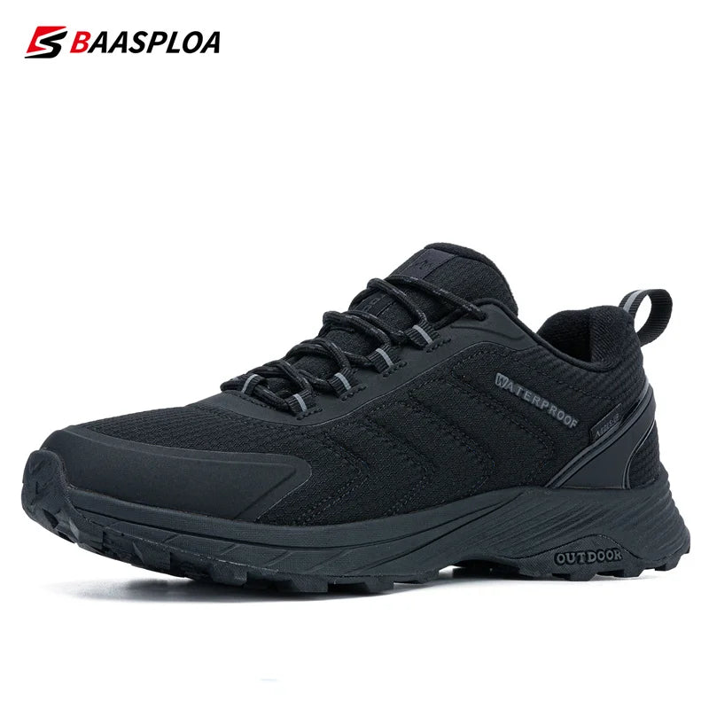 Baasploa Man Hiking Shoes Wear-Resistant Sneakers Non-slip Men Outdoor Sneaker Waterproof Light Male Walking Shoes Comforty 2023