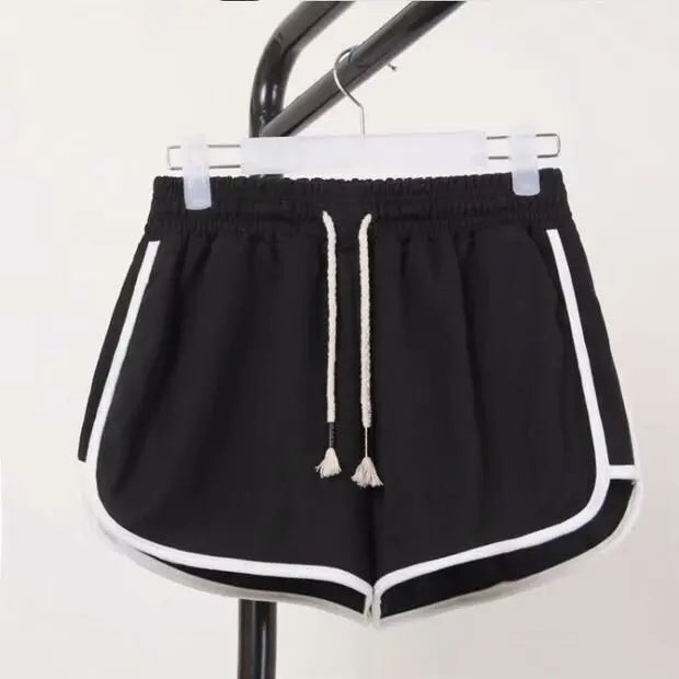 Summer new casual women's fitness jogging running breathable plus size shorts