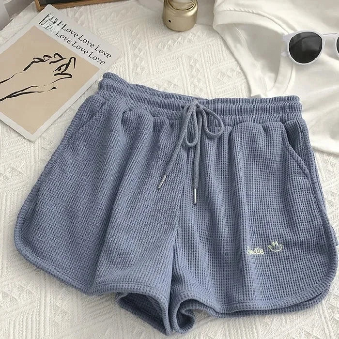 Casual Loose-Fit Hong Kong Style Women's Shorts Summer New Arrival A- Line Wide Leg Home Workout Pants Ins Trendy Fashion