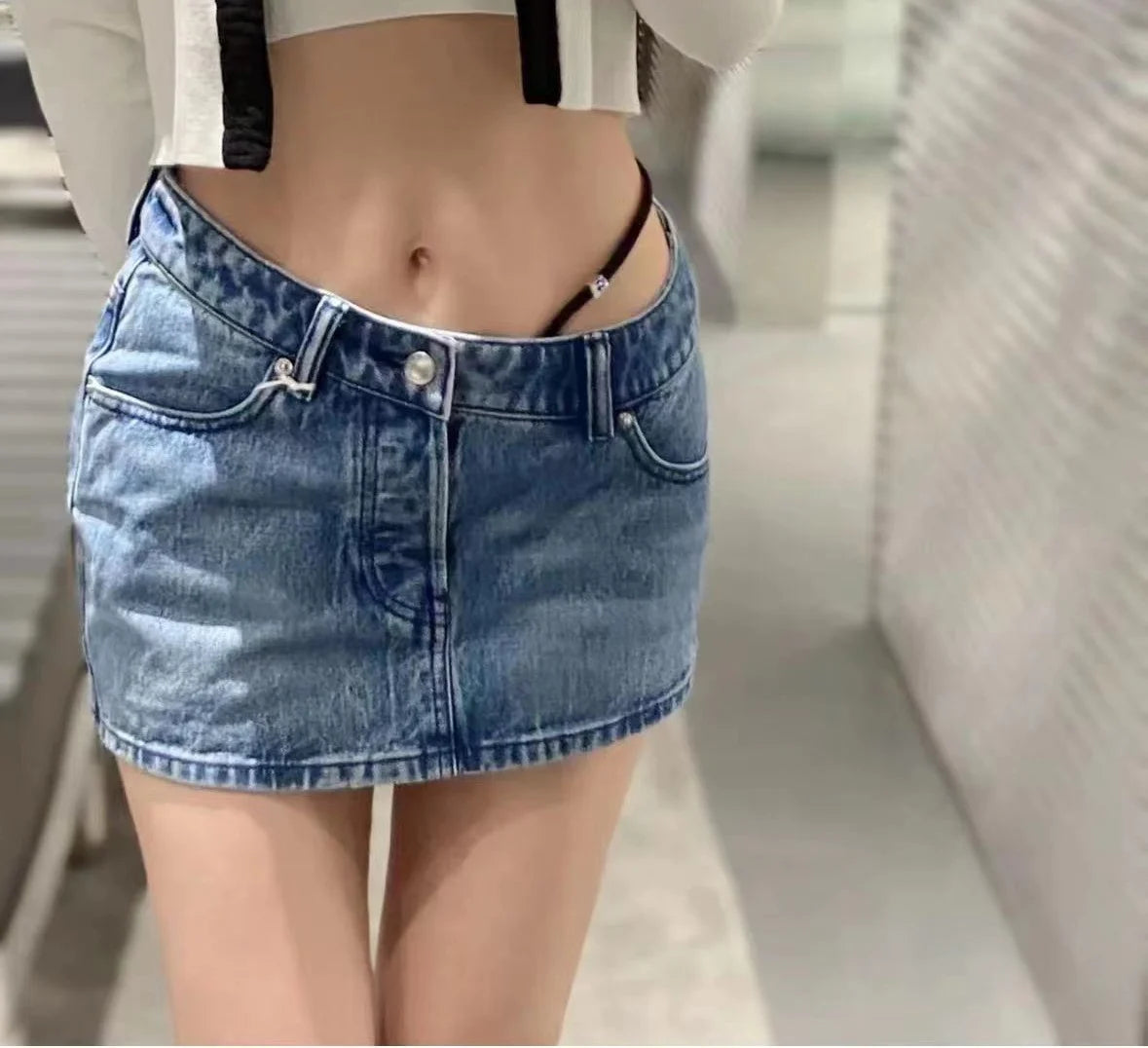 Y2K Vintage Mini Skirt Women Punk Patchwork Summer High Waist Skirt Bodycon Eyelet Lace Up Aesthetic Sexy Skirts