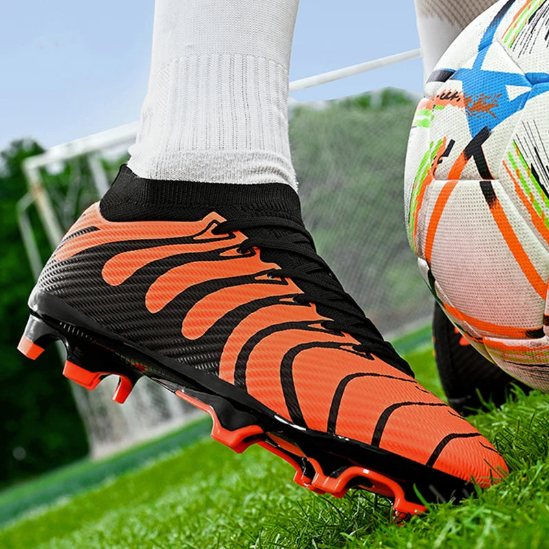 Men's Football Shoes Long Nails Low Top Outdoor Training Fast Soccer Tennis Field Training Teen Football Boots for Kids