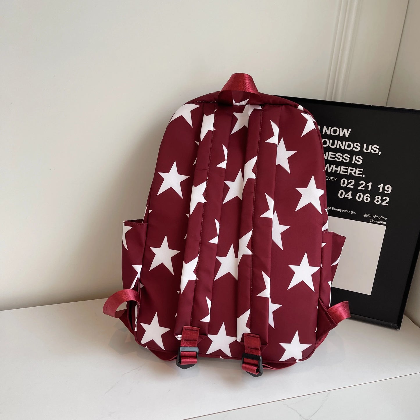 Large Capacity Stars Backpacks American Style School Bags Strong And Stain-resistant Leisure And Travel Bags Child's Book Bags