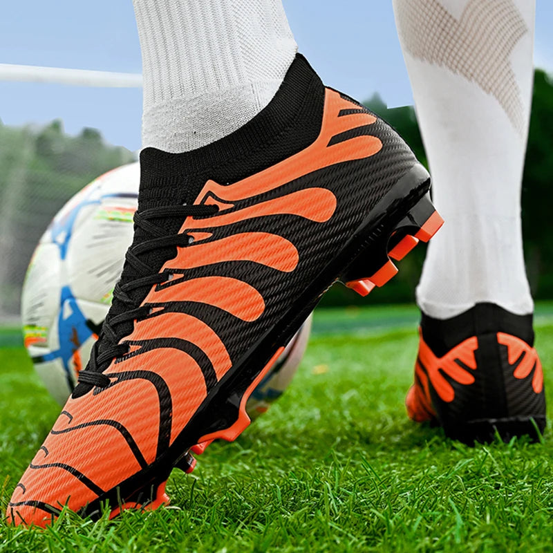 Men's Football Shoes Long Nails Low Top Outdoor Training Fast Soccer Tennis Field Training Teen Football Boots for Kids