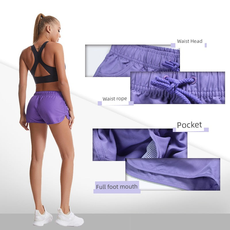 Women's Running Fitness Ultra Short Plain Easiest for Match Beach Pants