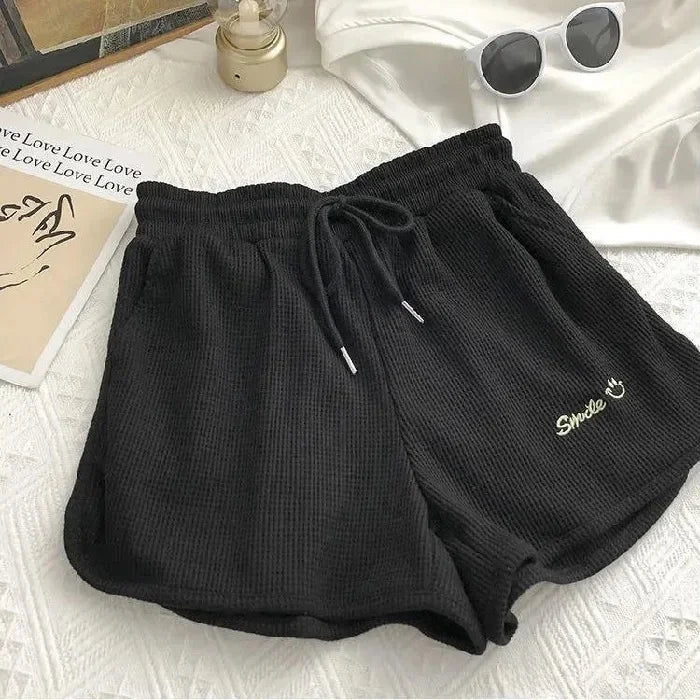 Casual Loose-Fit Hong Kong Style Women's Shorts Summer New Arrival A- Line Wide Leg Home Workout Pants Ins Trendy Fashion