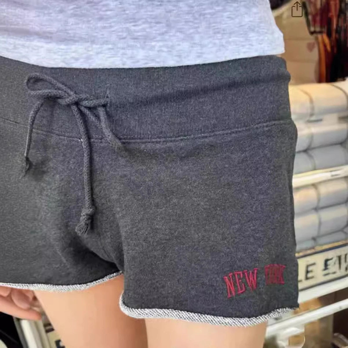 Raw Cut Rolled Cotton Shorts Women Summer Trending Clothes Fashion Short Pants Girls Cute Youthful 2000s Y2K Shorts Skort 2024