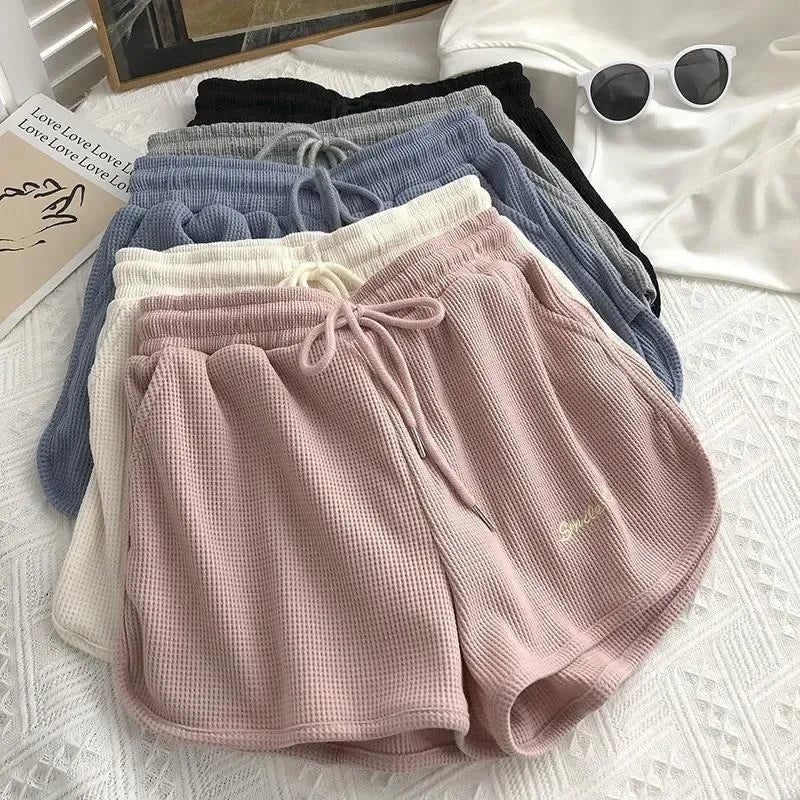 Casual Loose-Fit Hong Kong Style Women's Shorts Summer New Arrival A- Line Wide Leg Home Workout Pants Ins Trendy Fashion