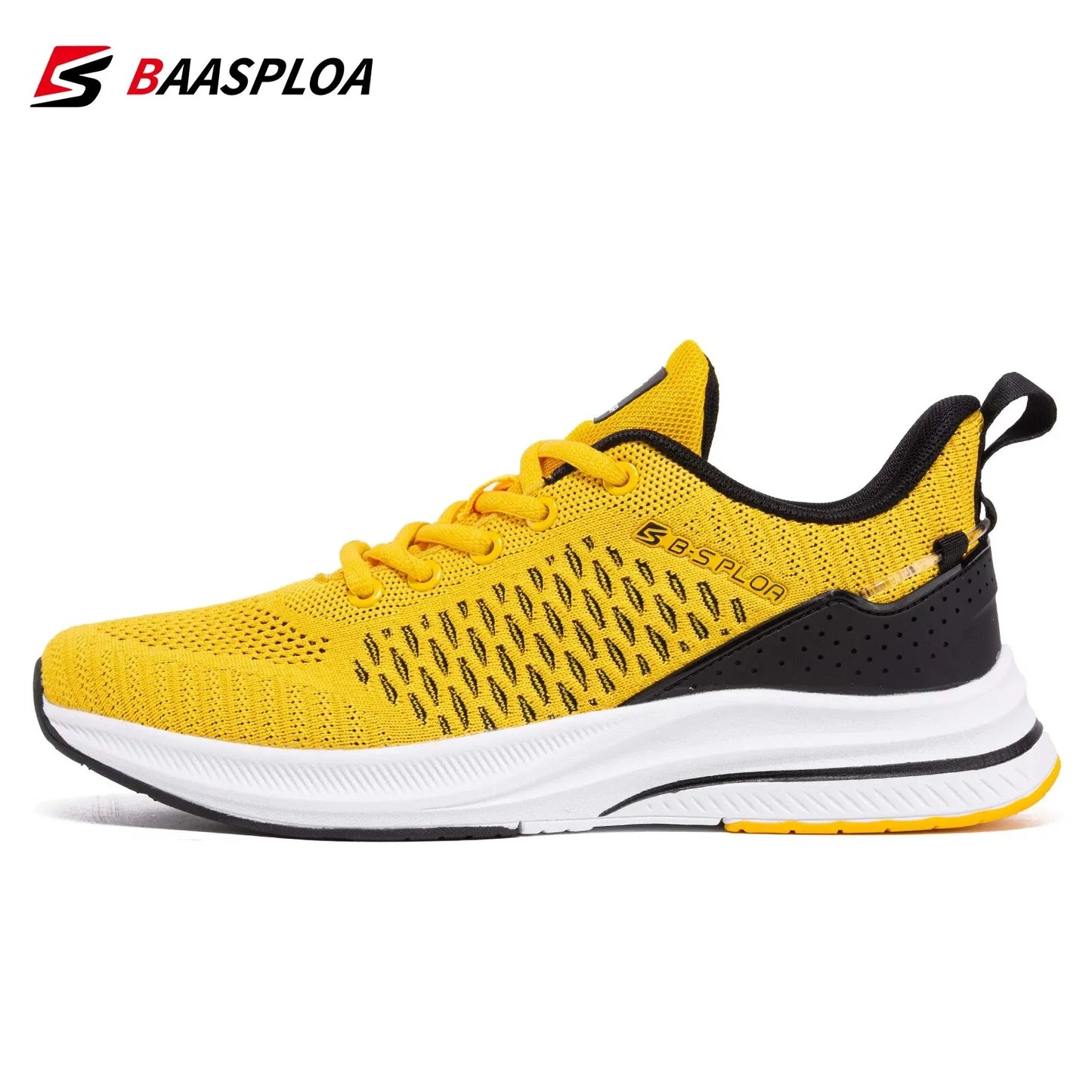 2023 Baasploa Men Running Shoes Lightweight Sport Shoes Mesh Breathable Casual Sneakers Non-Slip Outdoor for Men New Arrival