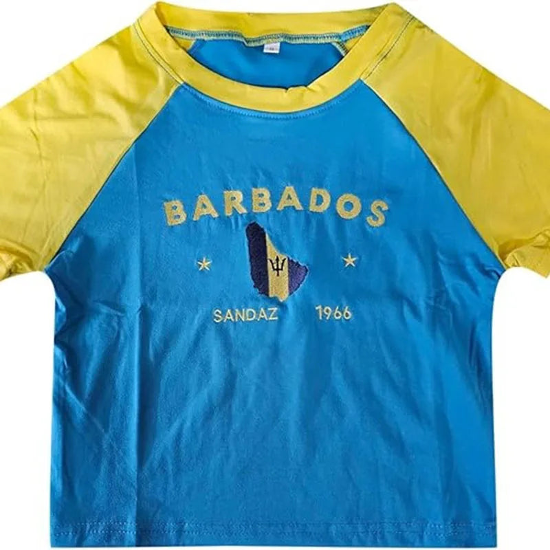 Camiseta feminina gótica de Barbados, camiseta de verão, harajuku, hip-hop streetwear, casual retrô, camiseta com estampa gráfica, nova moda