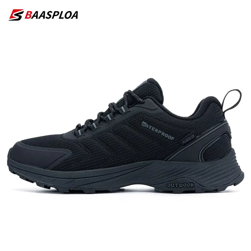 Baasploa Man Hiking Shoes Wear Resistant Sneakers Non Slip Camping Shoes Men Outdoor Sneaker Spring Autumn Waterproof Shoes