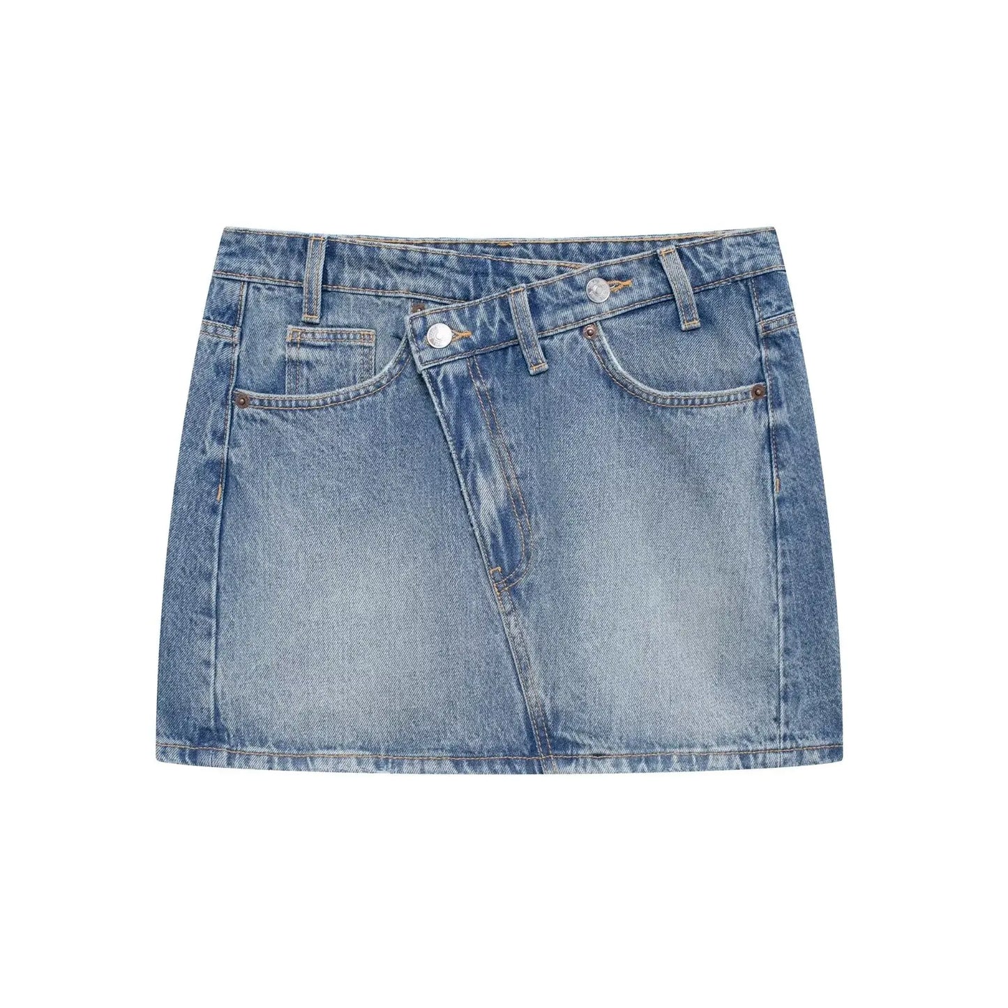 TRAF Women's Mini Skirts New Spring and Summer Fashion Women Denim Skirts Casual Chic High Street Ladies Skirt 2569292