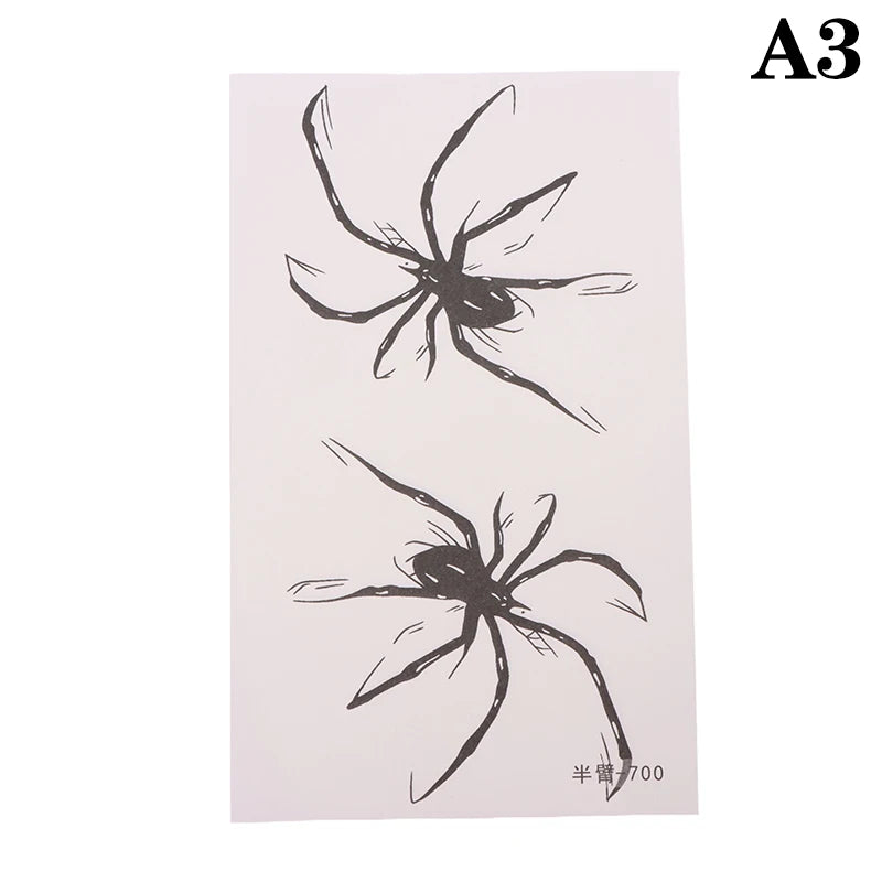 Herbal Tattoo Stickers Spider Web Temporary Tattoos Lasting Punk Cobweb Fake Tattoo Cheap Goods Festival Art Man Tattoo Sticker