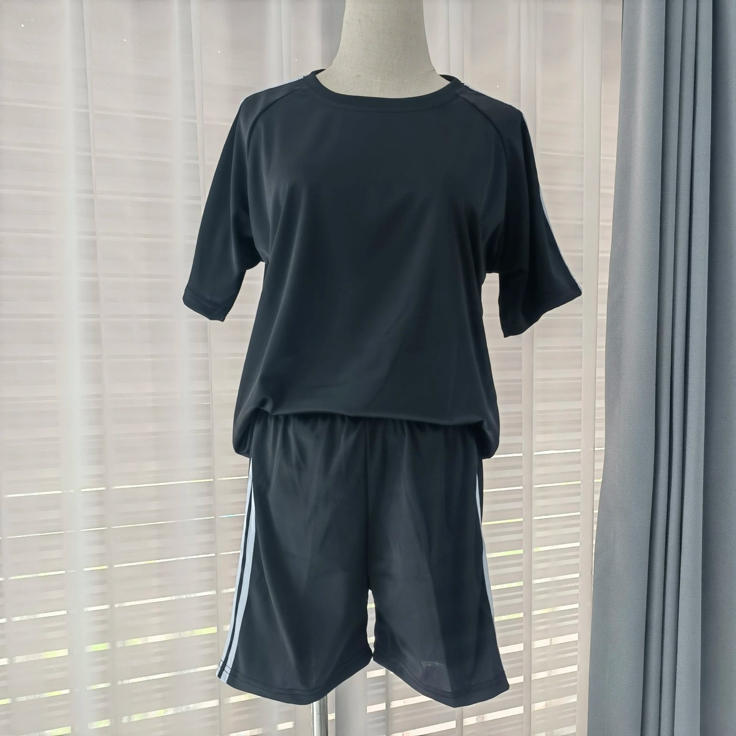 Two-piece Women's Sportswear Short-sleeved Shorts Sports Suit Female Girls Loose Running Leisure Suit  Summer 2 Piece Outfit