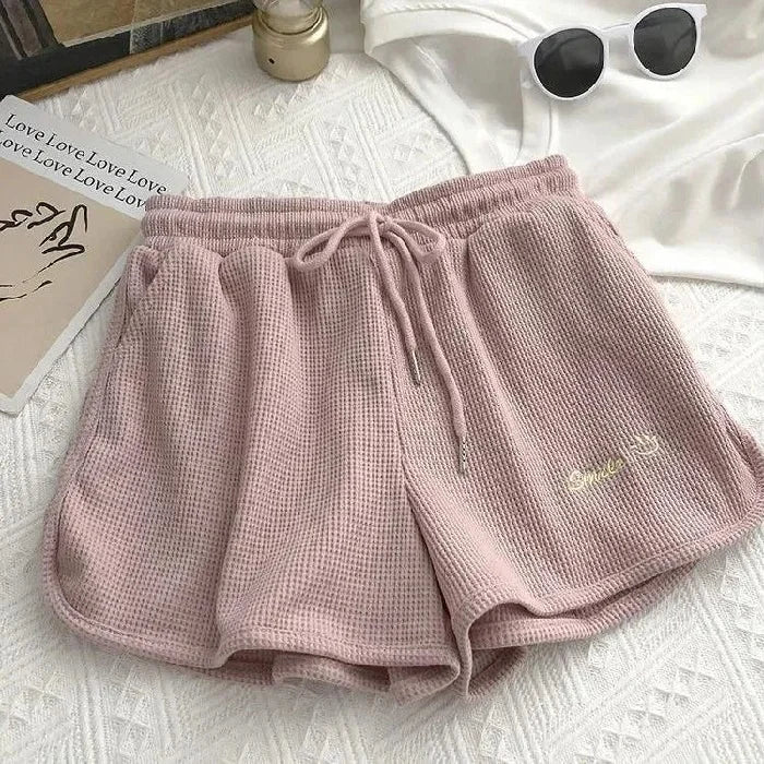 Casual Loose-Fit Hong Kong Style Women's Shorts Summer New Arrival A- Line Wide Leg Home Workout Pants Ins Trendy Fashion