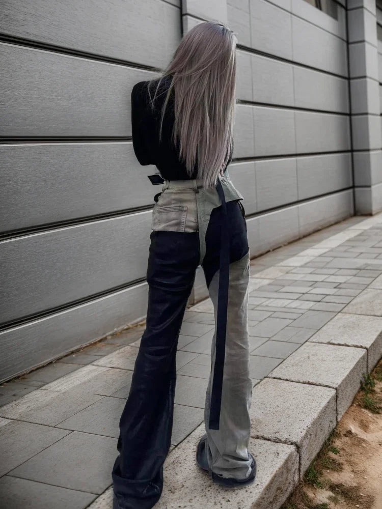 Womens Jeans High Waist Vintage Straight Y2K 2024 Winter Classic Denim Pants Streetwear American Wide Leg Baggy Denim Trouser