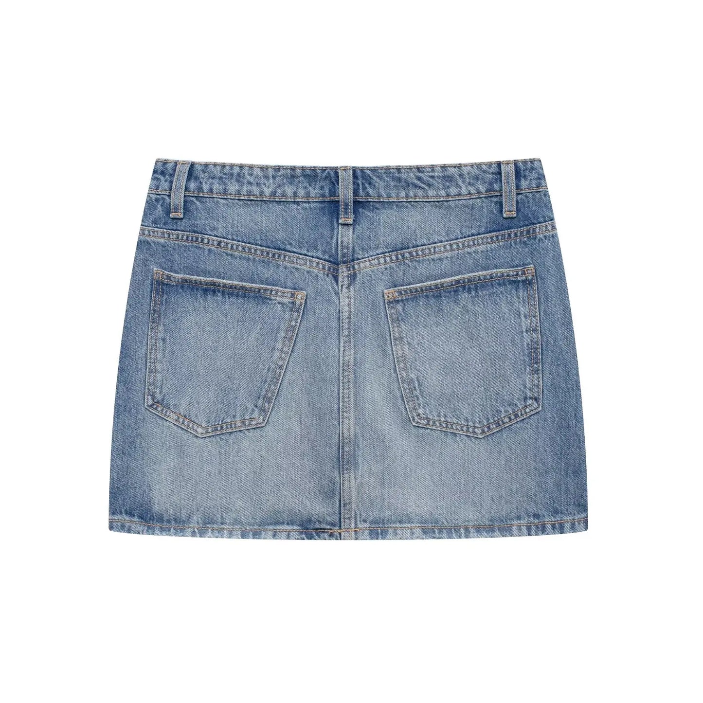 TRAF Women's Mini Skirts New Spring and Summer Fashion Women Denim Skirts Casual Chic High Street Ladies Skirt 2569292