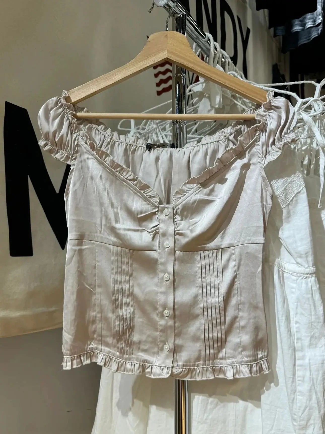 Blusa básica branca com babados para mulheres, verão, dobras, peito único, sem mangas, regata casual, colete de algodão, camisola doce Y2K