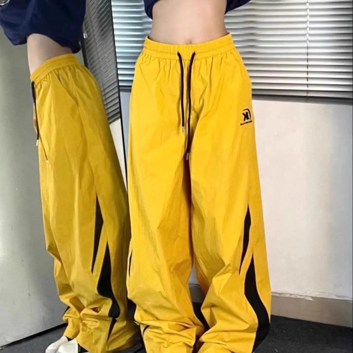 New high waisted loose fit slimming autumn women's spring 2024 dopamine outfit classic work pants wide leg jeans for women