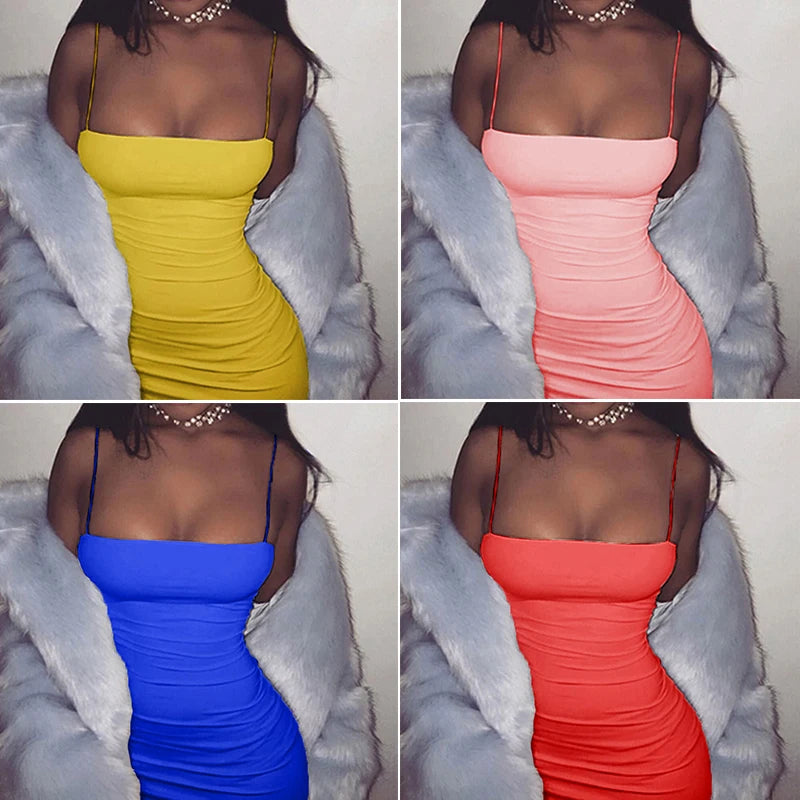 Sexy Solid Strapless Sleeveless Patchwork Bodycon Dress 2022 New Fashion Elegant Senior Club Summer Party Slim Sexy Mini Dress