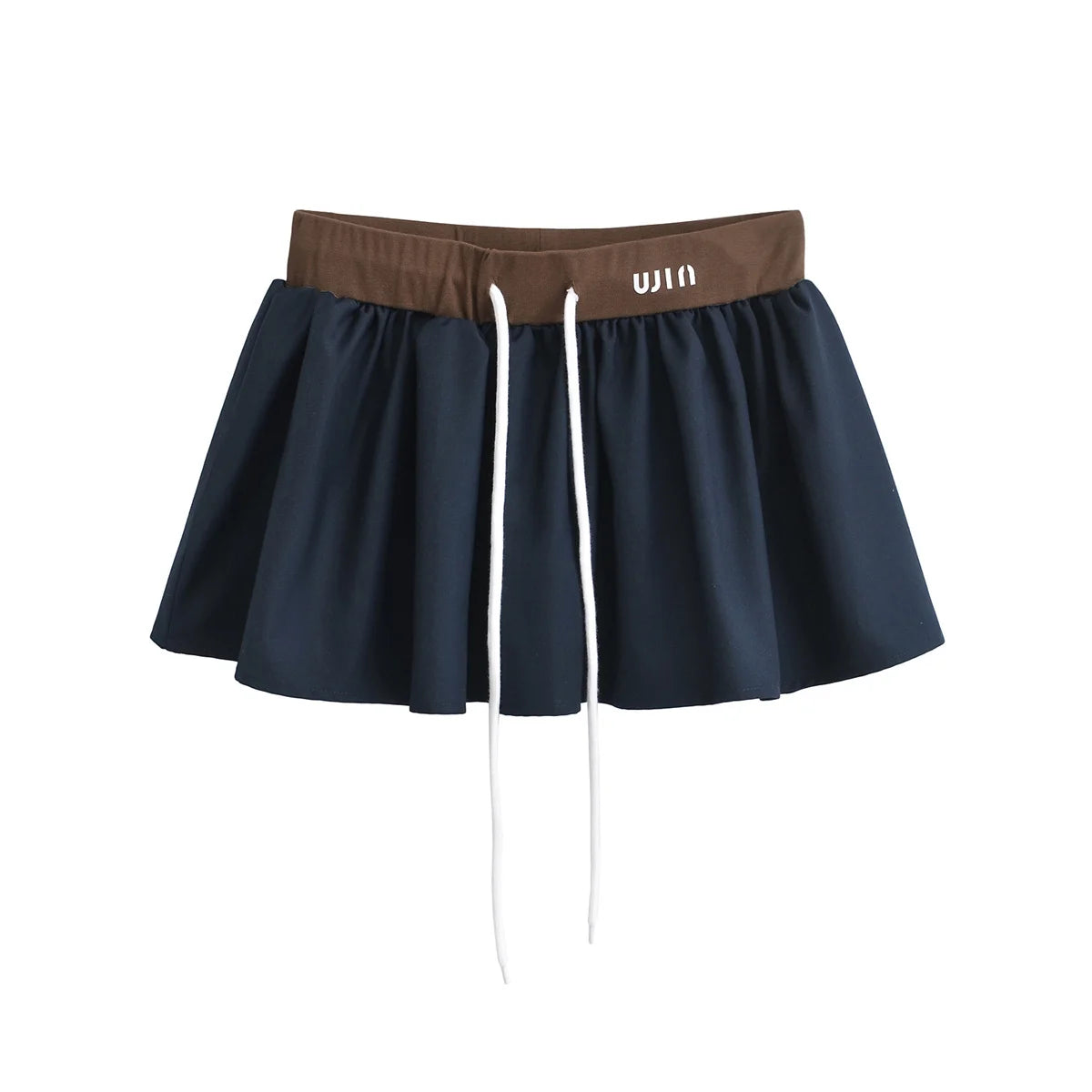 Harajuku mini skirts y2k clothes skirts 2024 Summer skirt for woman patchwork elastic waist drawstring tennis skirt with shorts